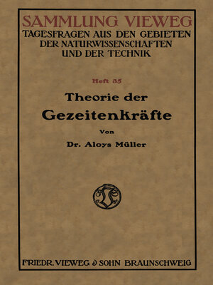 cover image of Theorie der Gezeitenkräfte